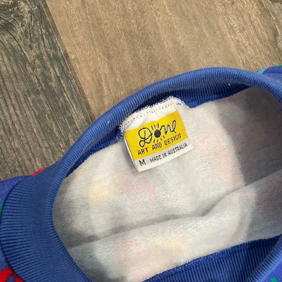 Vintage Ken Done Down Under All Over Print Sweatshirt Medium Made in Australia - Picture 7 of 10